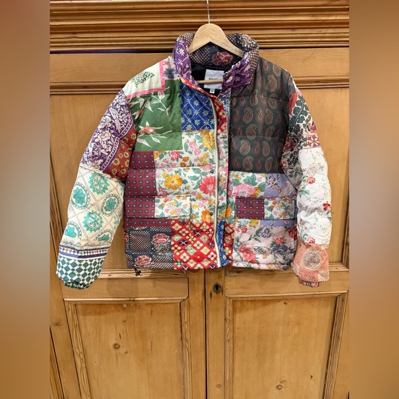 FOUND GARDENIA TAPESTRY PUFFER JACKET - Picture 2 of 7